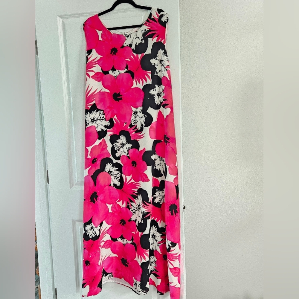 Diane Gilman Elegant Aloha Hawaiian Tropial Dress 3x 3xl